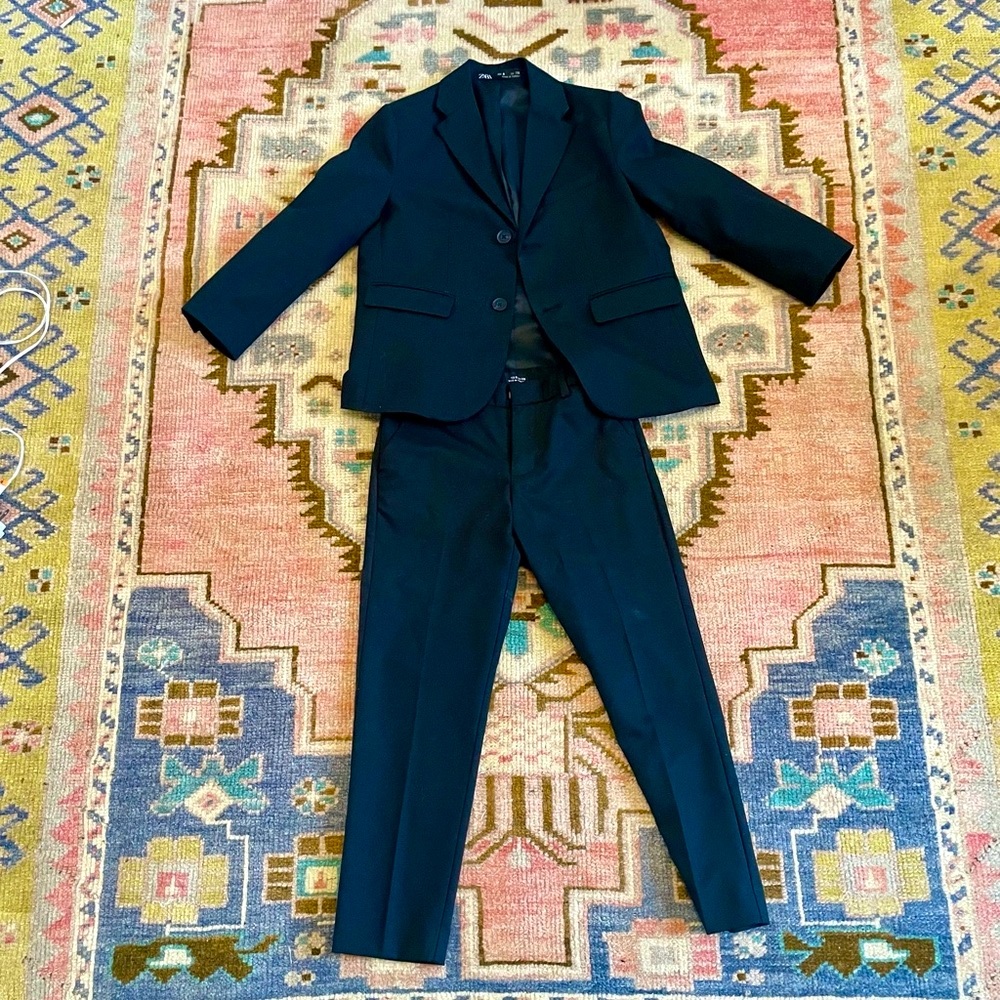 Zara Boys Suit Jacket and Pants Set